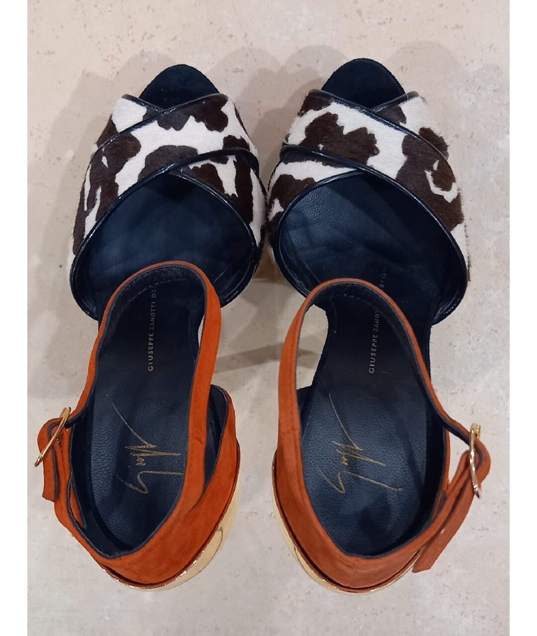 GIUSEPPE ZANOTTI DESIGN Мульти босоножки из экзотической кожи, фото 3