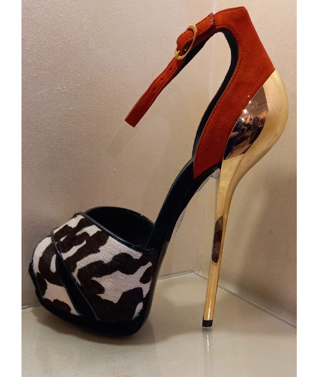 GIUSEPPE ZANOTTI DESIGN Мульти босоножки из экзотической кожи, фото 5