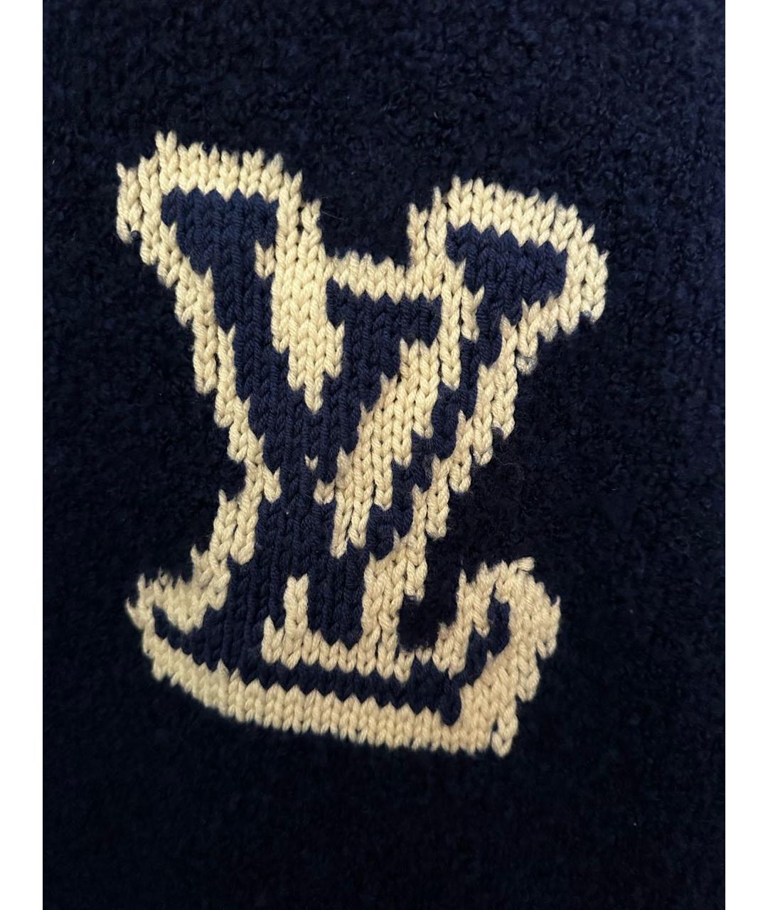 LOUIS VUITTON Синий шерстяной джемпер / свитер, фото 4