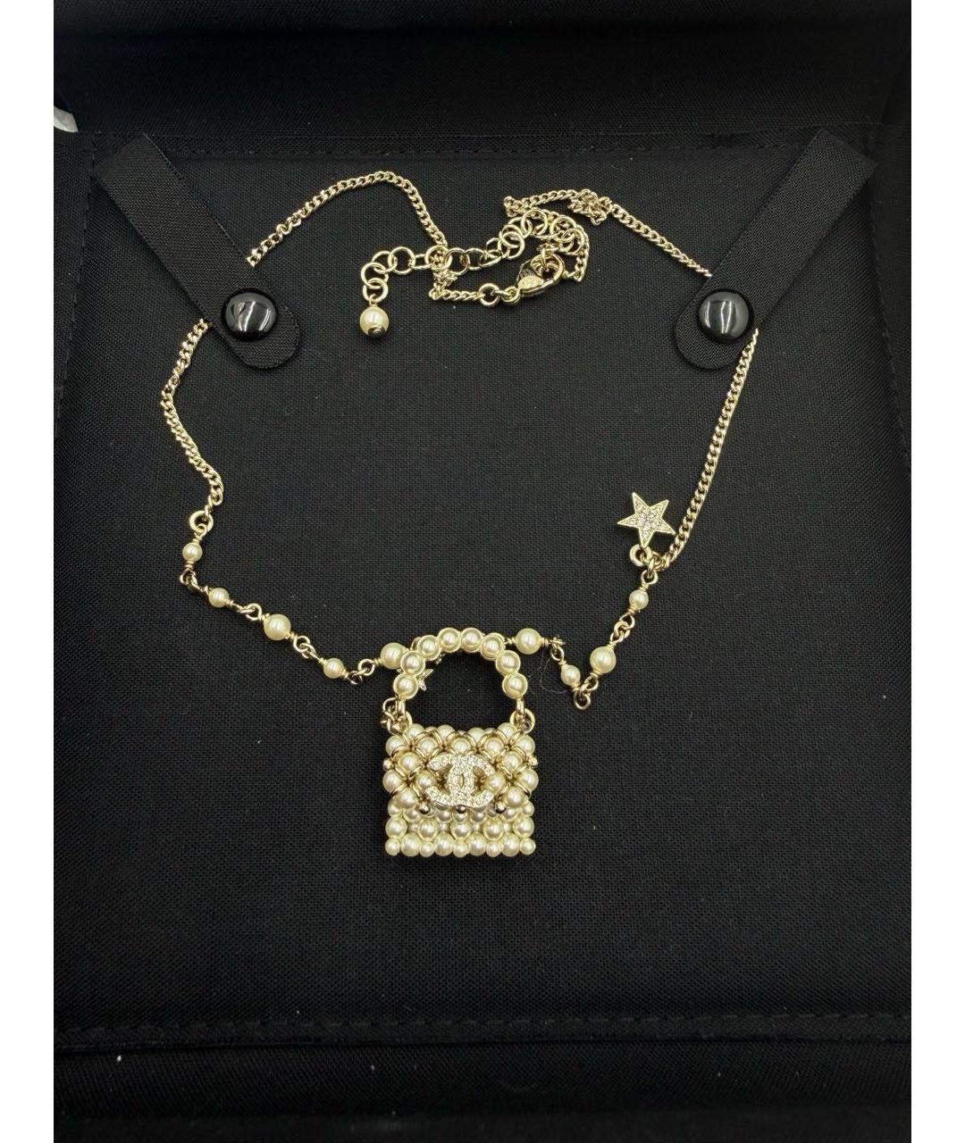 CHANEL Золотое колье, фото 4