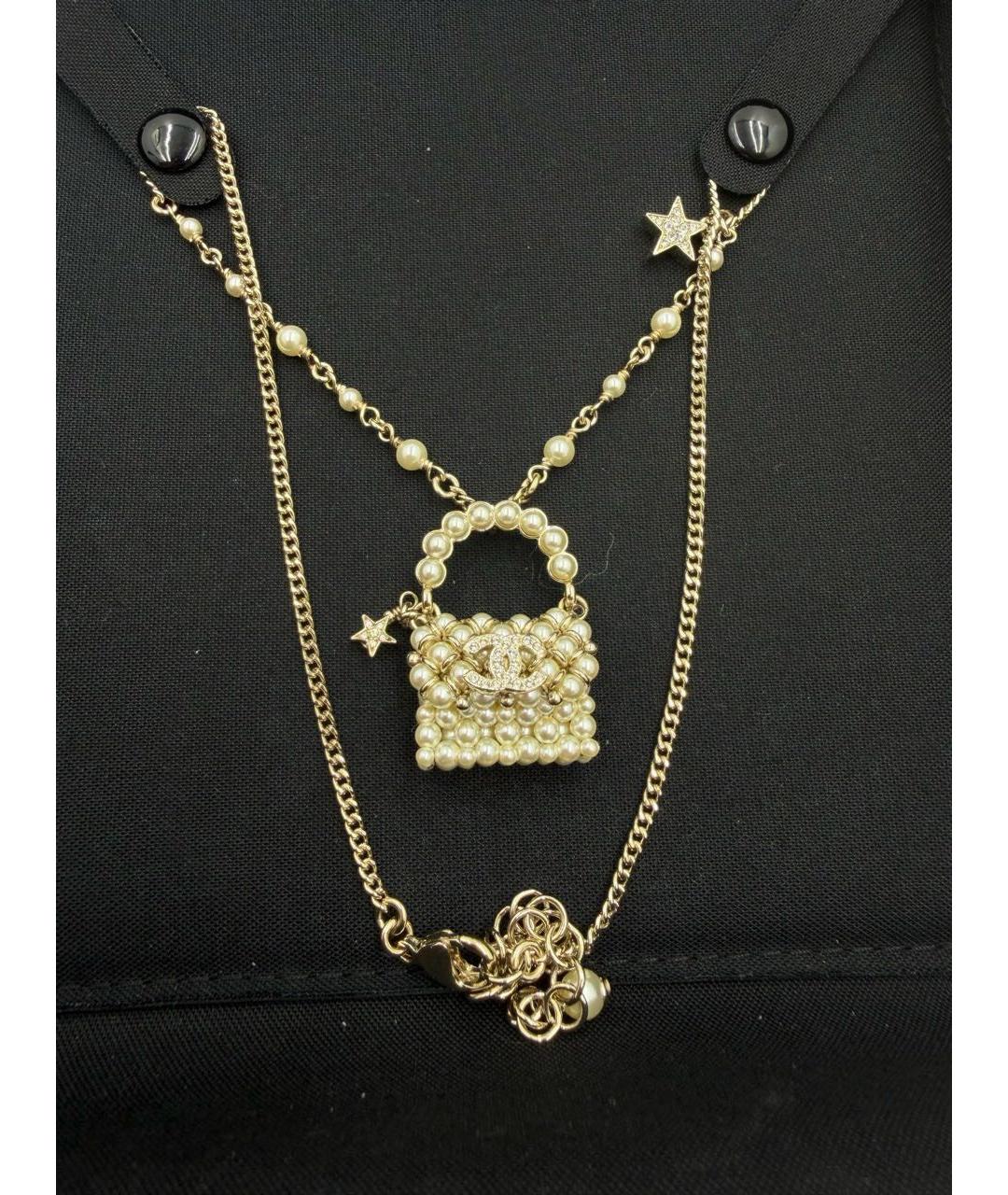 CHANEL Золотое колье, фото 3