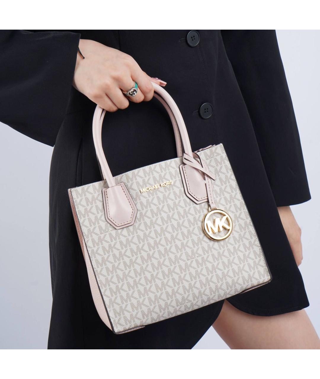MICHAEL MICHAEL KORS Бежевая сумка с короткими ручками, фото 3