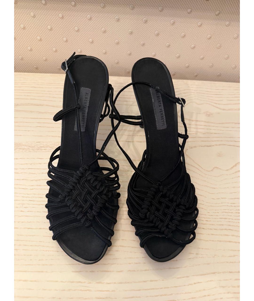 ALBERTA FERRETTI Черные босоножки, фото 2