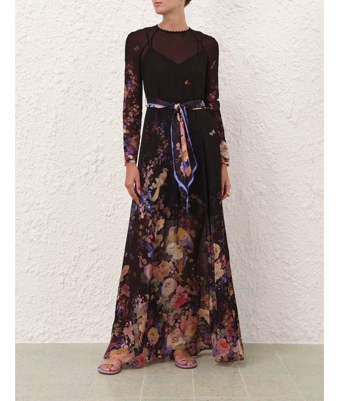 ZIMMERMANN Черное вискозное повседневное платье, фото 2