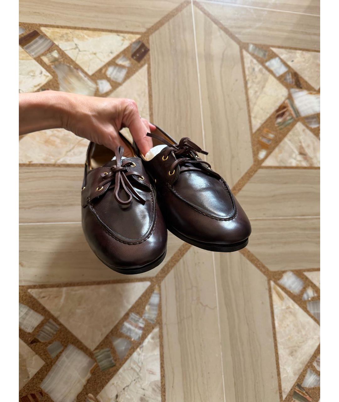 BALLY Коричневые кожаные лоферы, фото 2