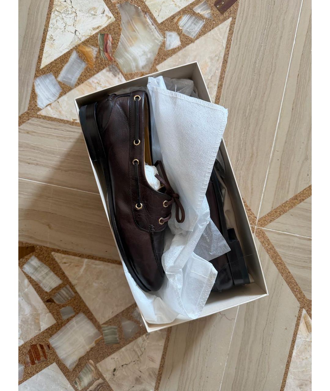 BALLY Коричневые кожаные лоферы, фото 4