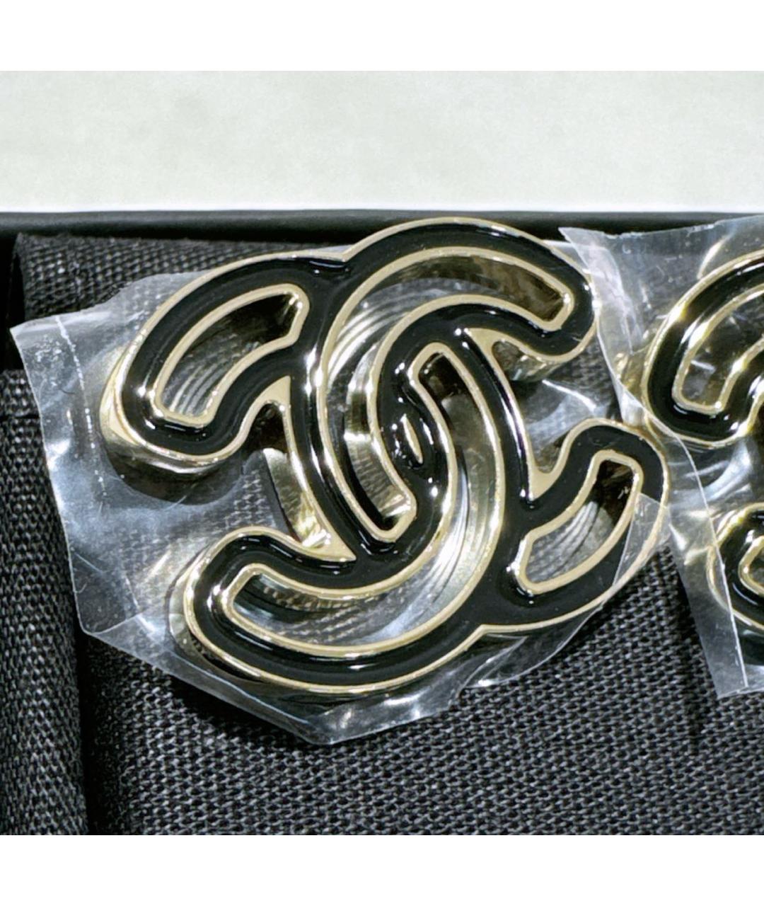 CHANEL Черные серьги, фото 2