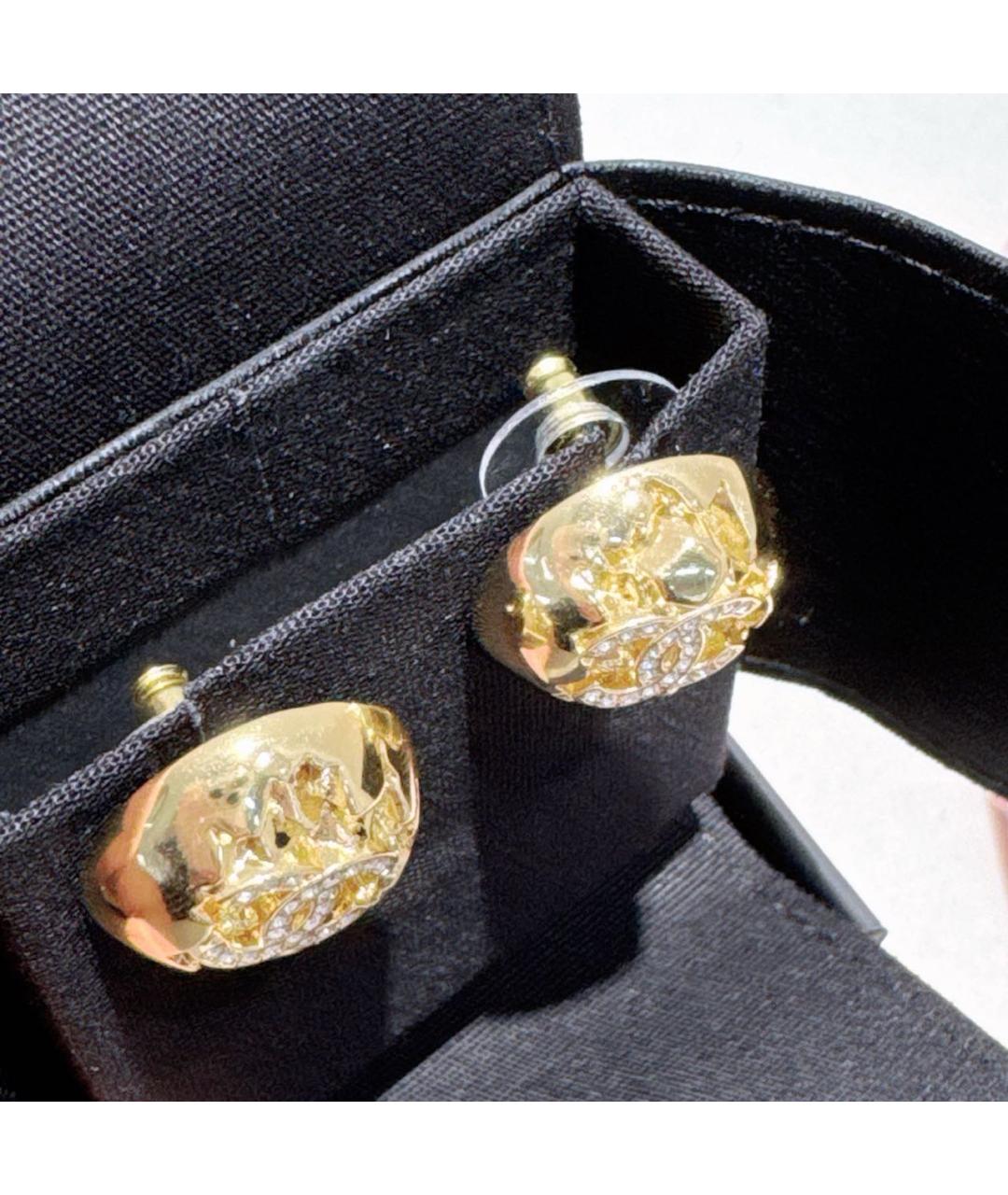 CHANEL Золотые серьги, фото 2