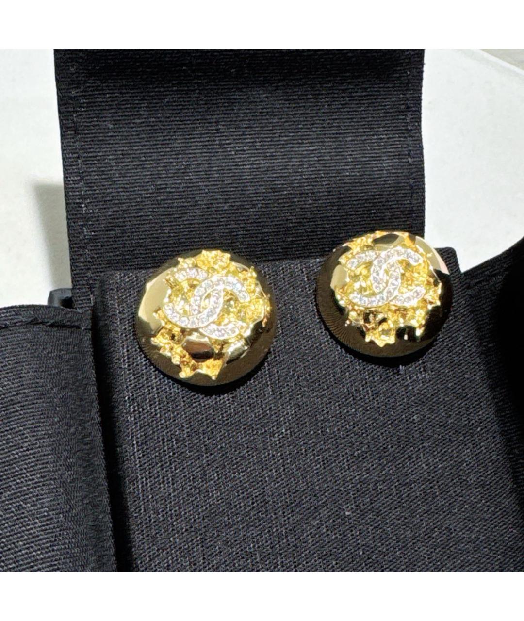 CHANEL Золотые серьги, фото 3
