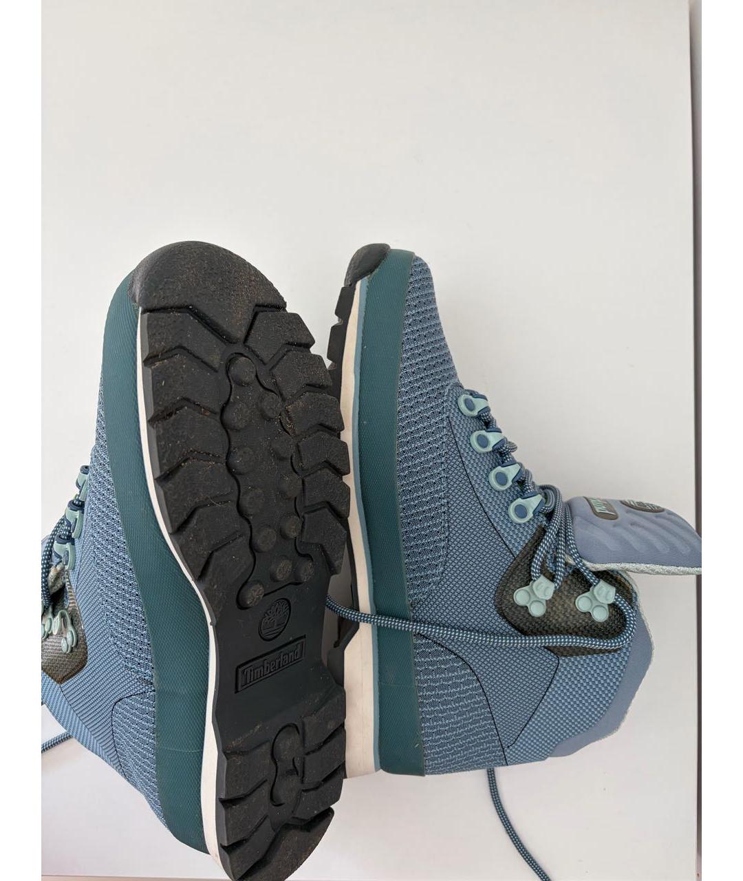 TIMBERLAND Синие текстильные высокие ботинки, фото 5