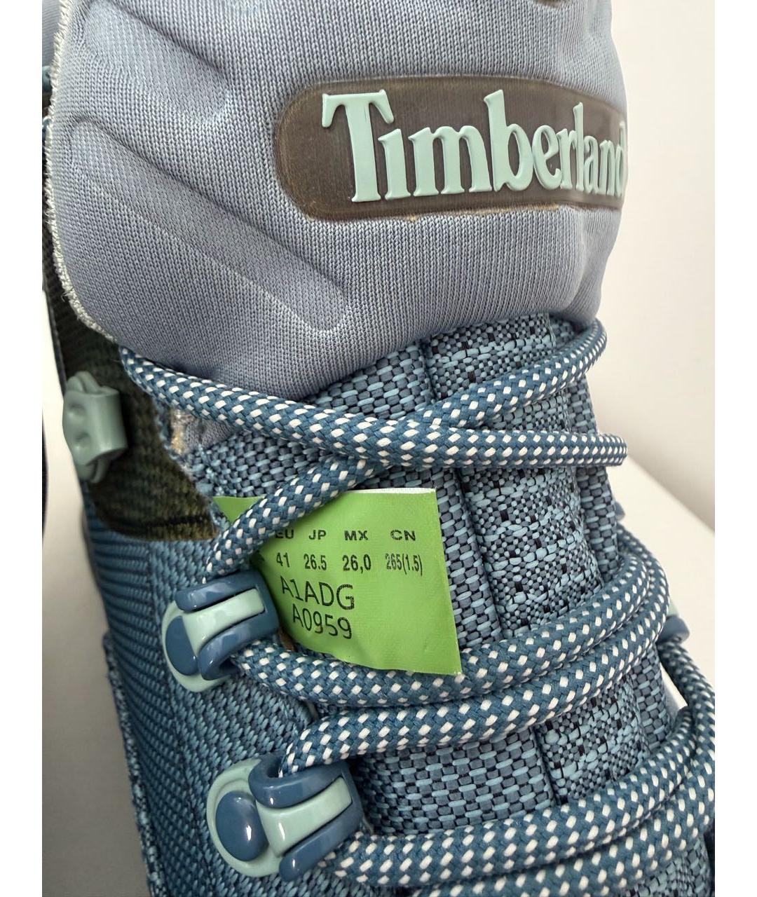 TIMBERLAND Синие текстильные высокие ботинки, фото 6