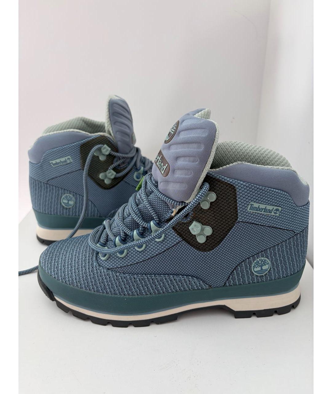 TIMBERLAND Синие текстильные высокие ботинки, фото 3