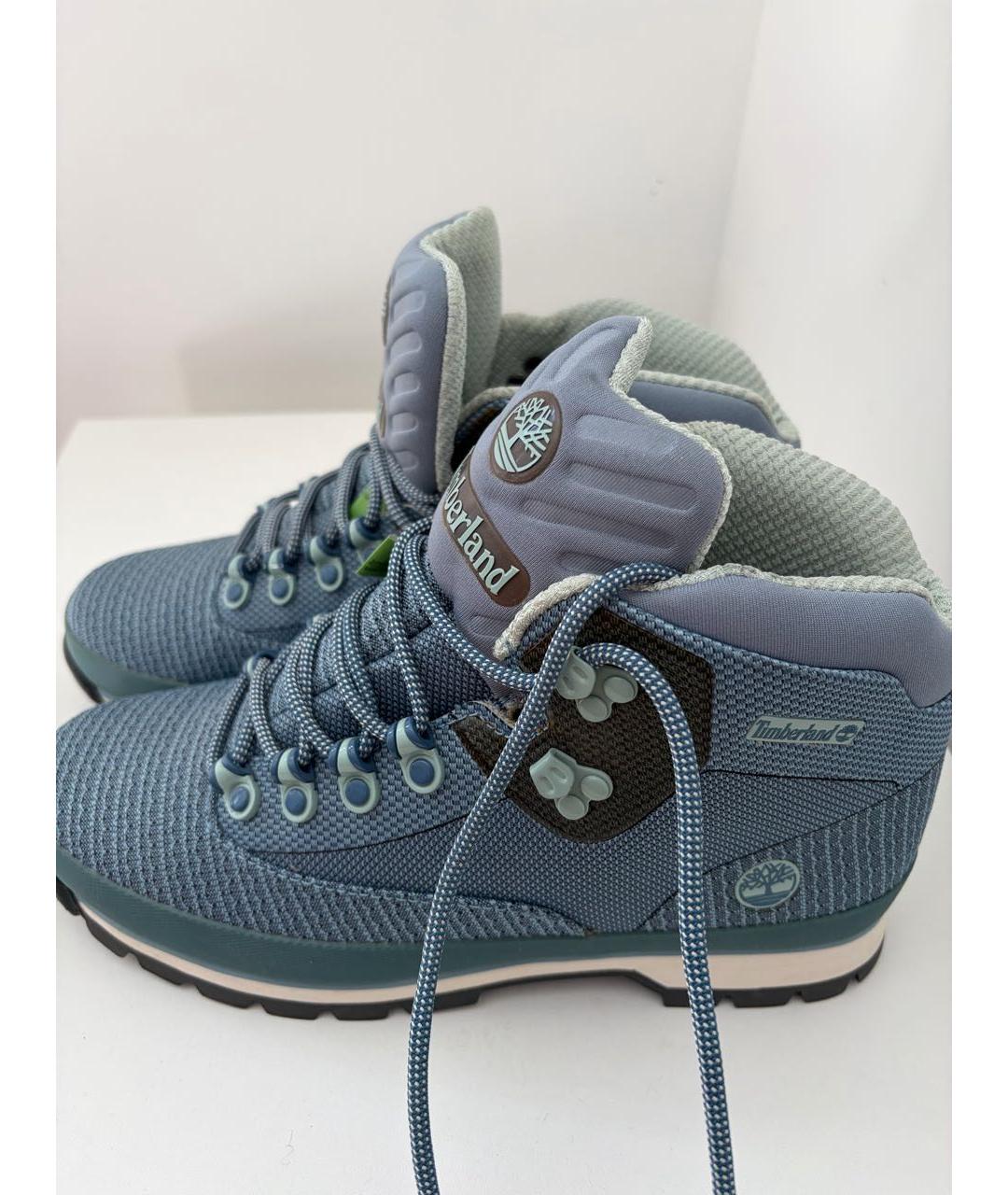 TIMBERLAND Синие текстильные высокие ботинки, фото 7