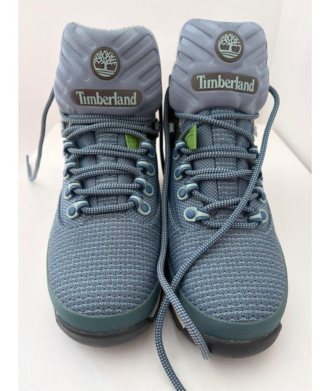 TIMBERLAND Синие текстильные высокие ботинки, фото 2