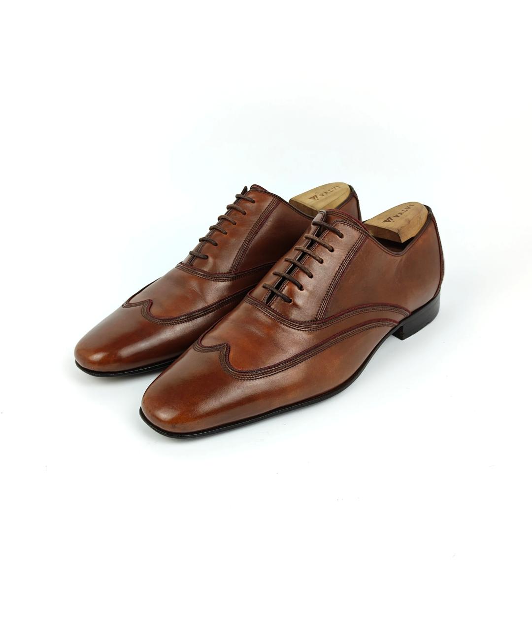 BALLY Коричневые кожаные туфли, фото 6