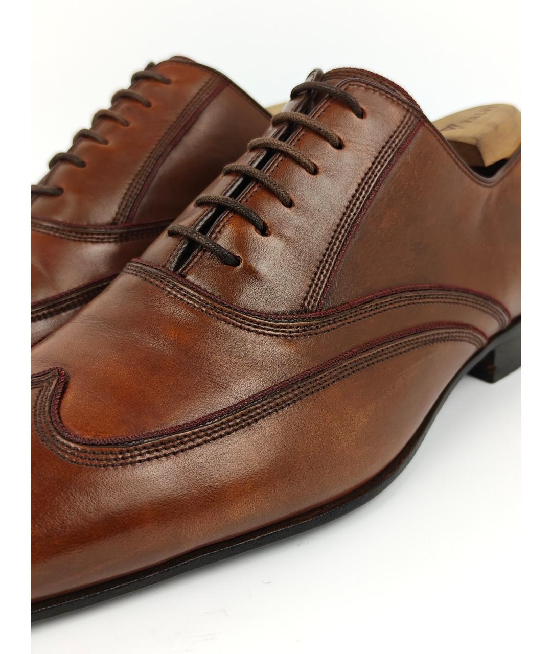 BALLY Коричневые кожаные туфли, фото 9