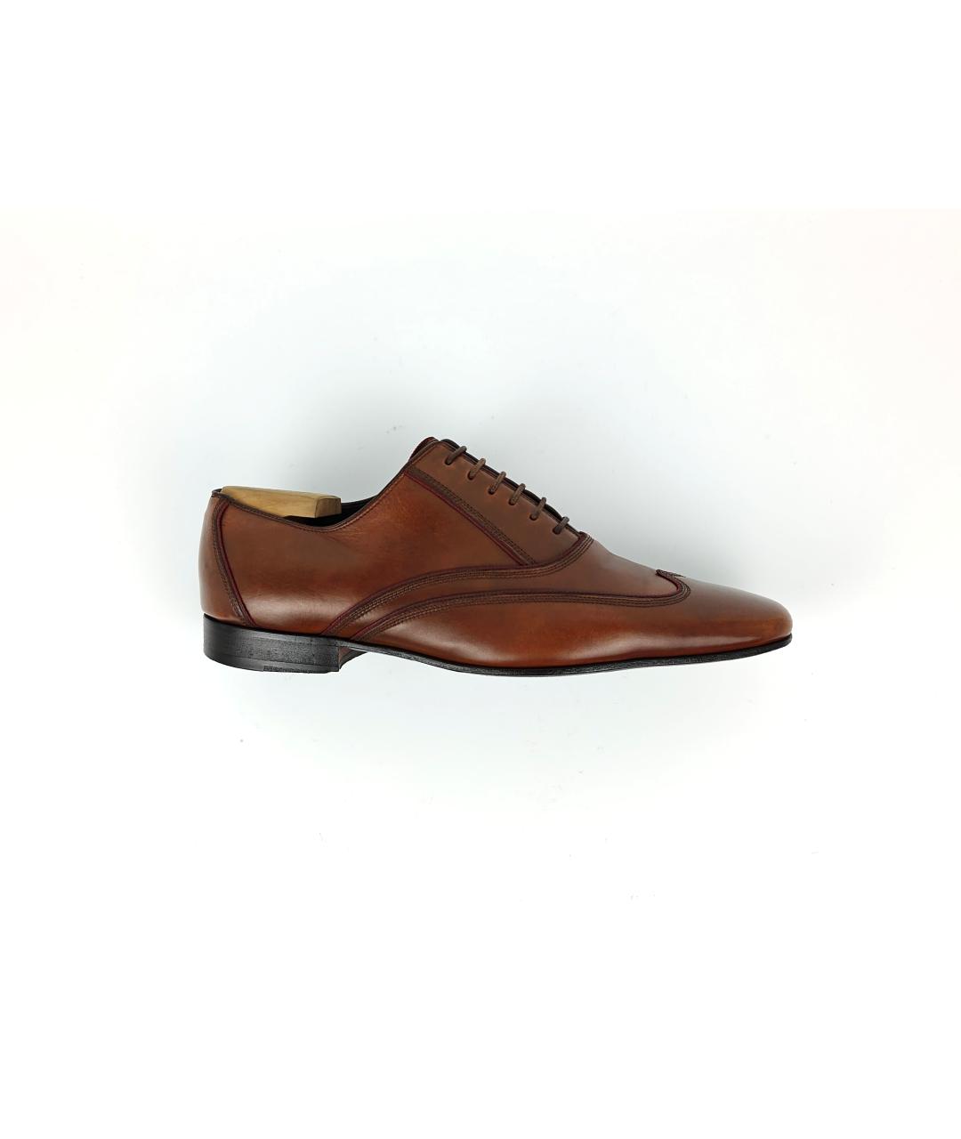 BALLY Коричневые кожаные туфли, фото 1