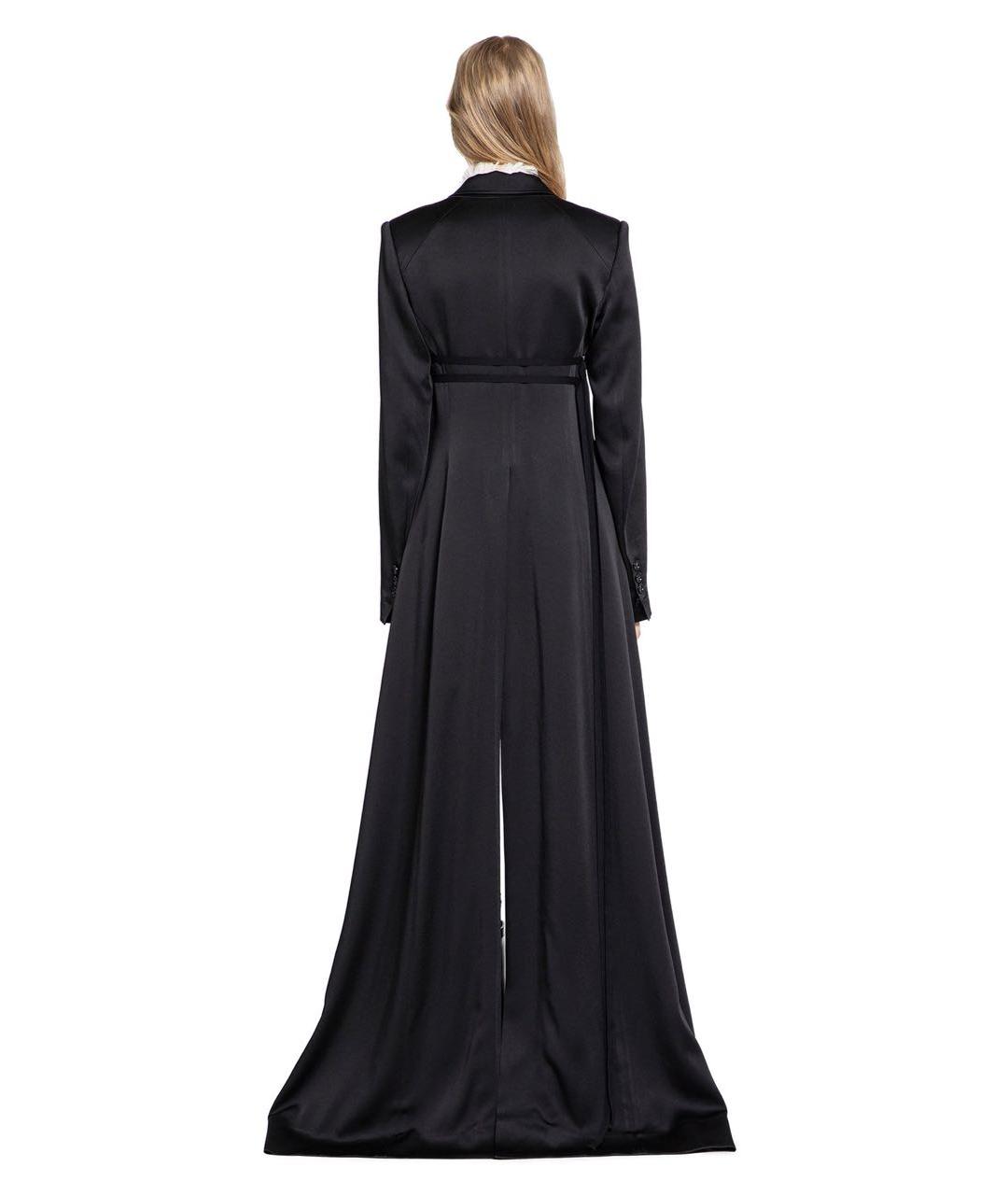 ANN DEMEULEMEESTER Черное ацетатное пальто, фото 4