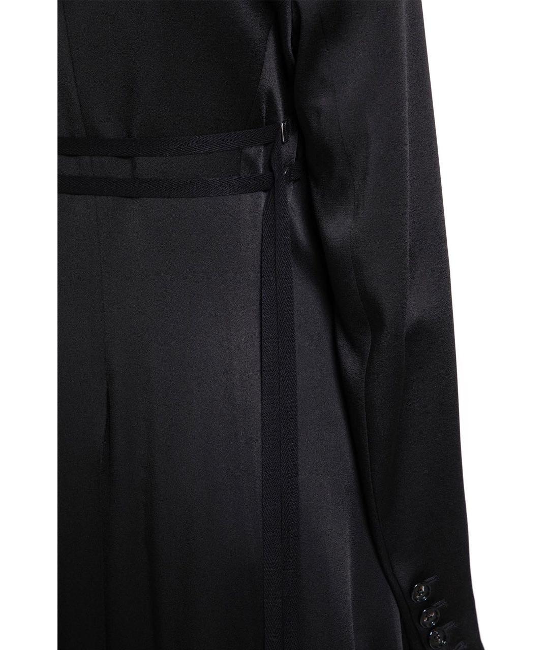 ANN DEMEULEMEESTER Черное ацетатное пальто, фото 6