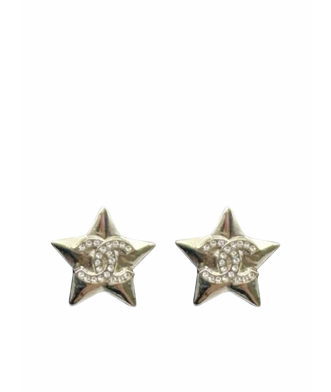 CHANEL Серебряные серьги, фото 1