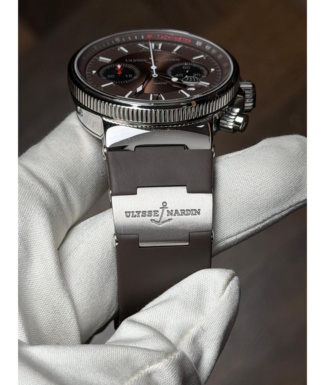 Ulysse Nardin Коричневые часы, фото 6