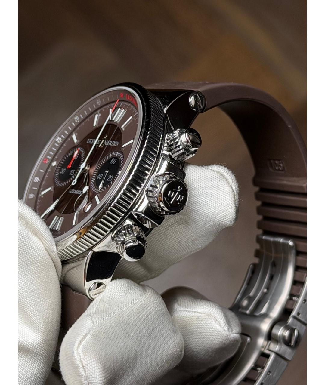 Ulysse Nardin Коричневые часы, фото 5