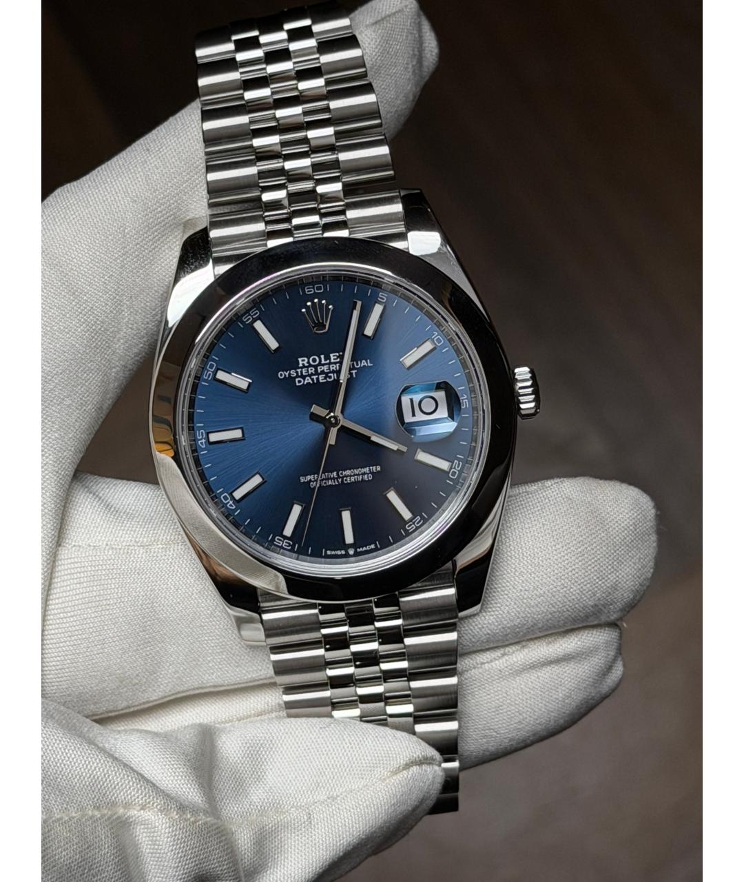 ROLEX Темно-синие часы, фото 2