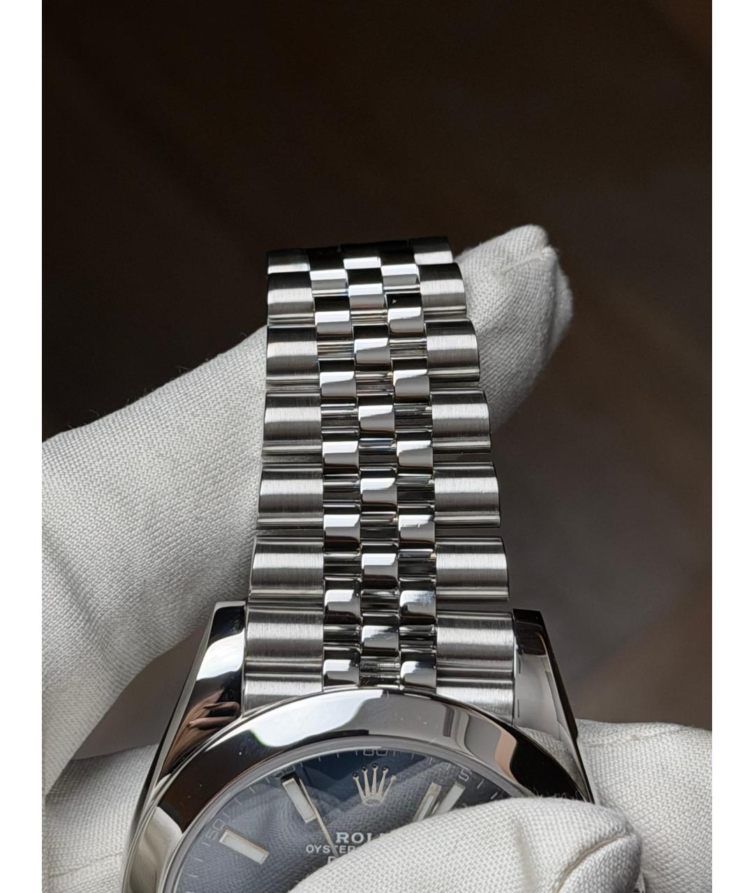 ROLEX Темно-синие часы, фото 7