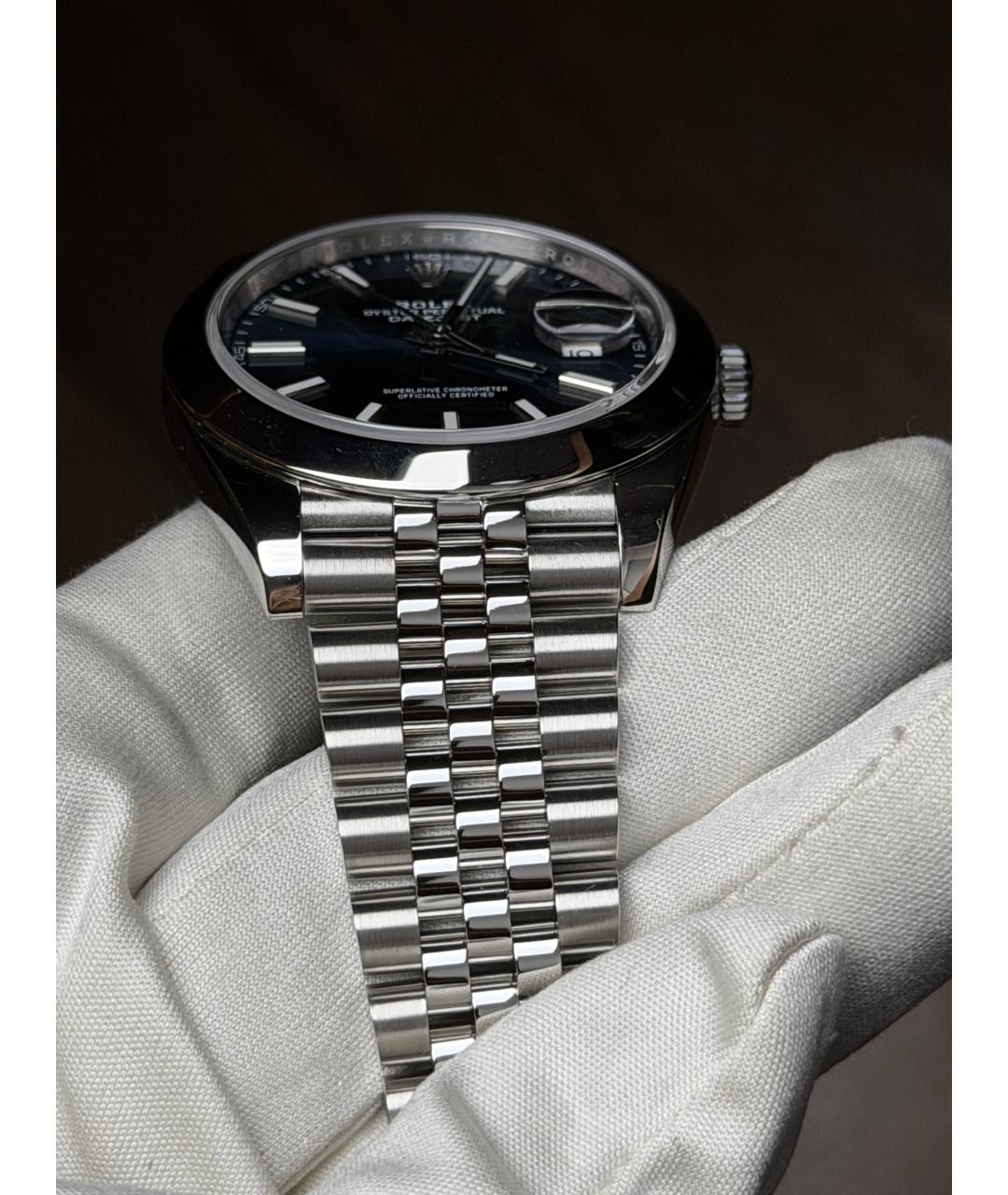 ROLEX Темно-синие часы, фото 6