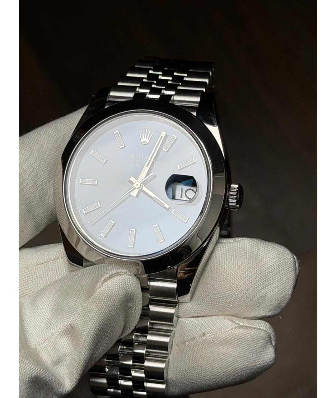 ROLEX Темно-синие часы, фото 3