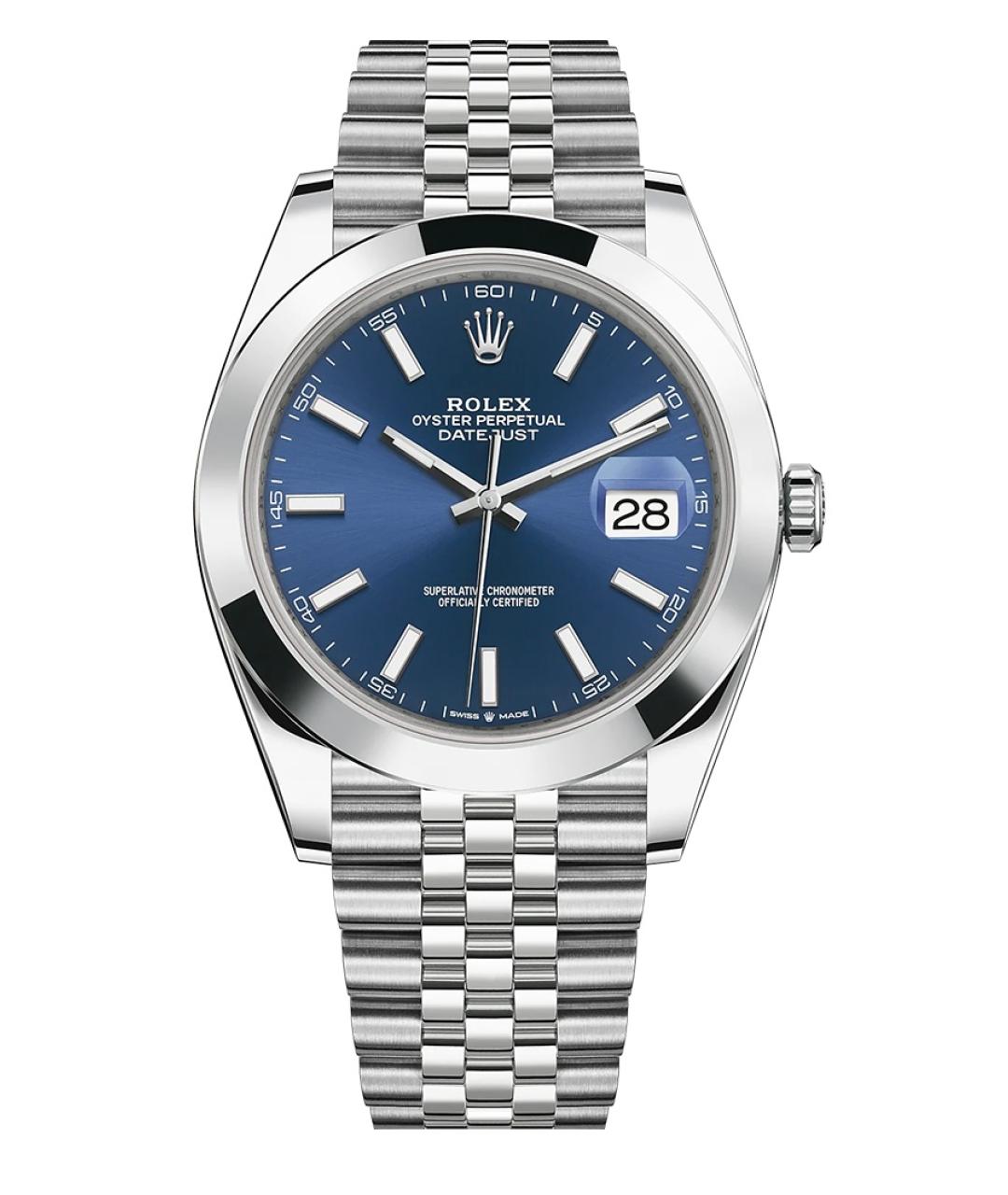 ROLEX Темно-синие часы, фото 10