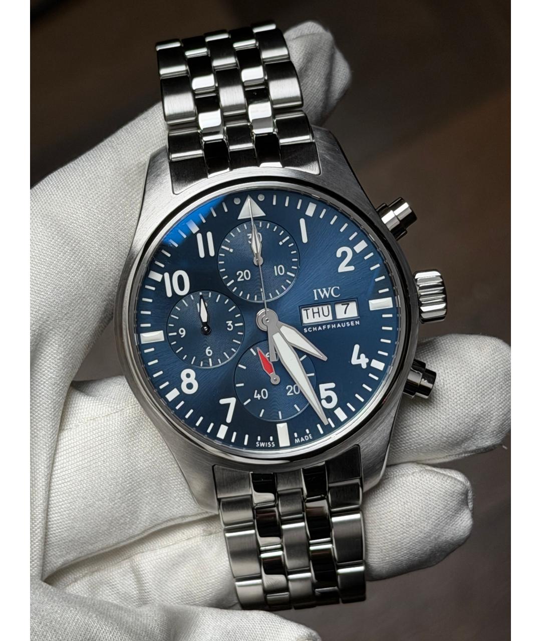 IWC Темно-синие часы, фото 2