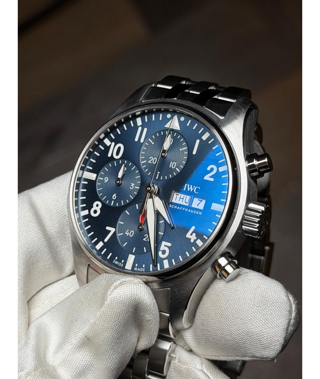 IWC Темно-синие часы, фото 3