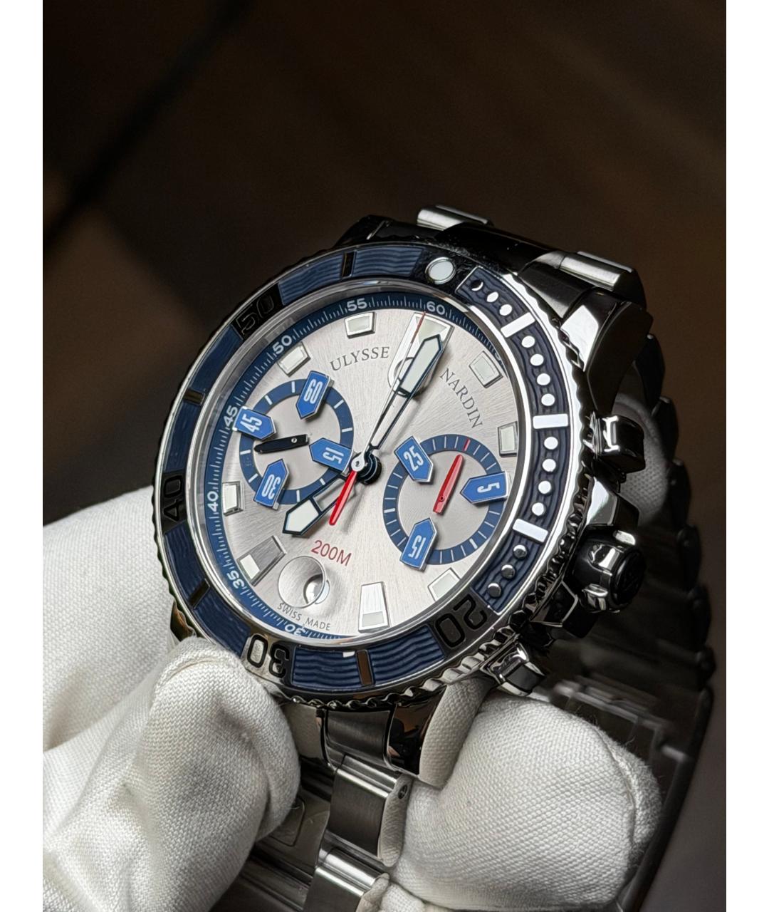 Ulysse Nardin Серебряные часы, фото 4