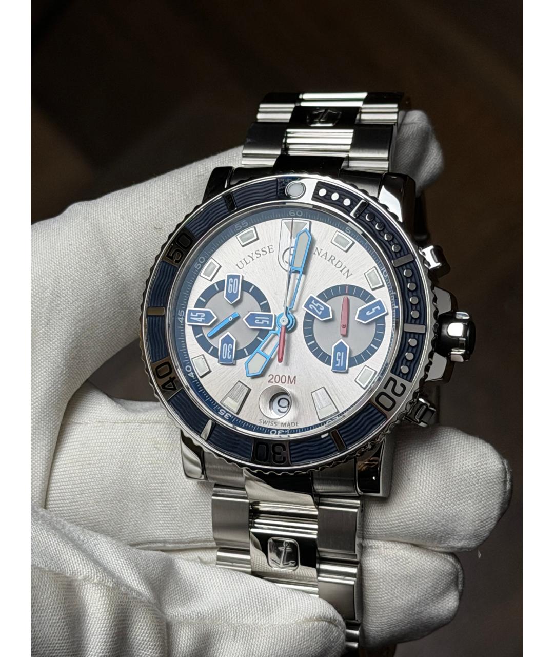 Ulysse Nardin Серебряные часы, фото 3