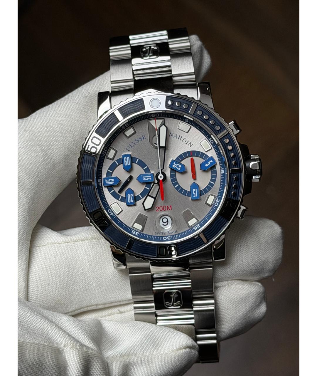 Ulysse Nardin Серебряные часы, фото 2