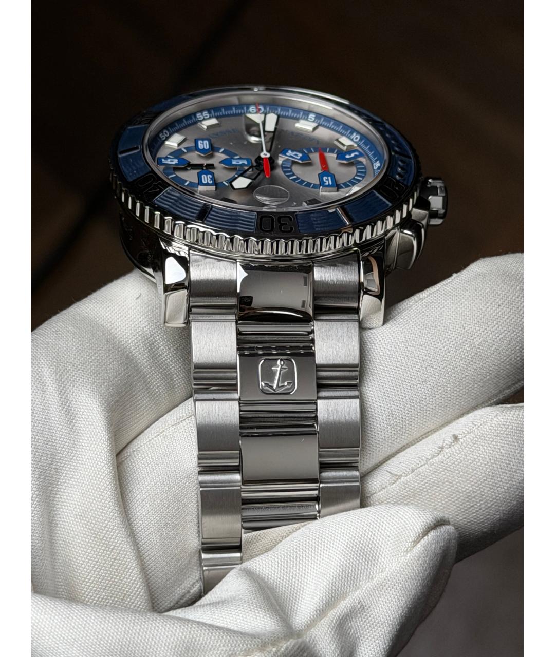 Ulysse Nardin Серебряные часы, фото 7
