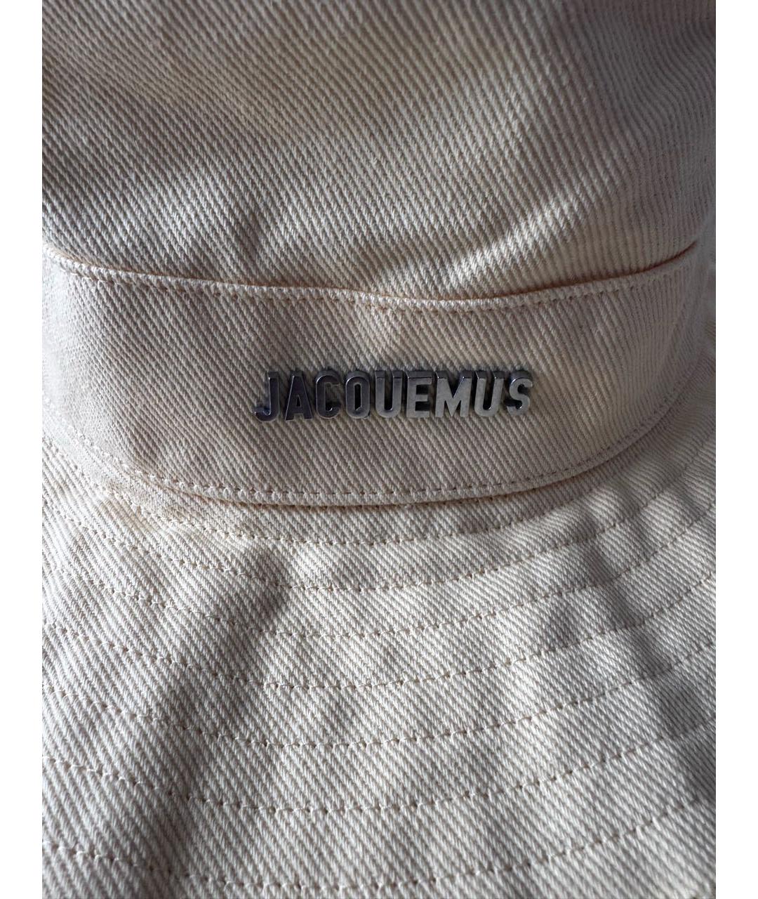 JACQUEMUS Желтая хлопковая панама, фото 3