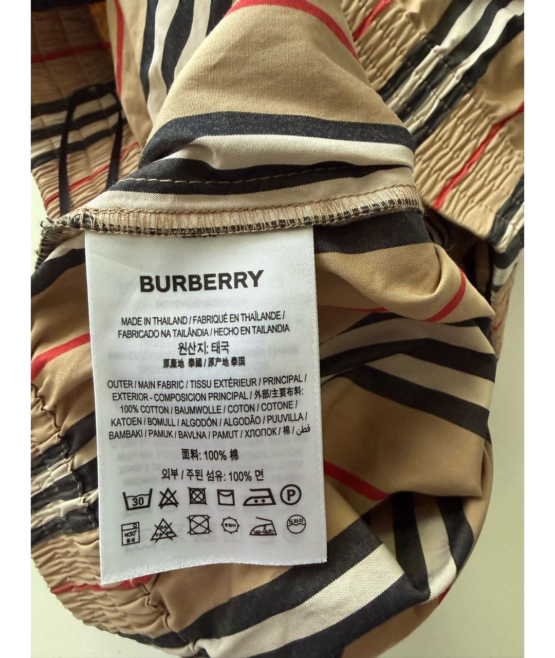 BURBERRY Коричневый хлопковый костюм с брюками, фото 8