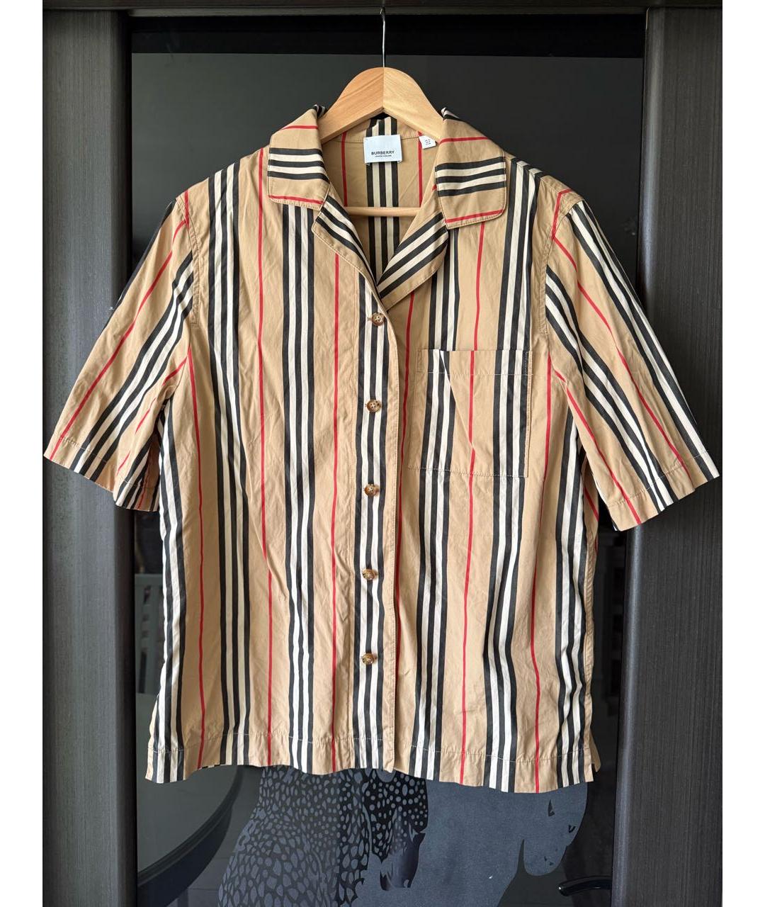 BURBERRY Коричневый хлопковый костюм с брюками, фото 2