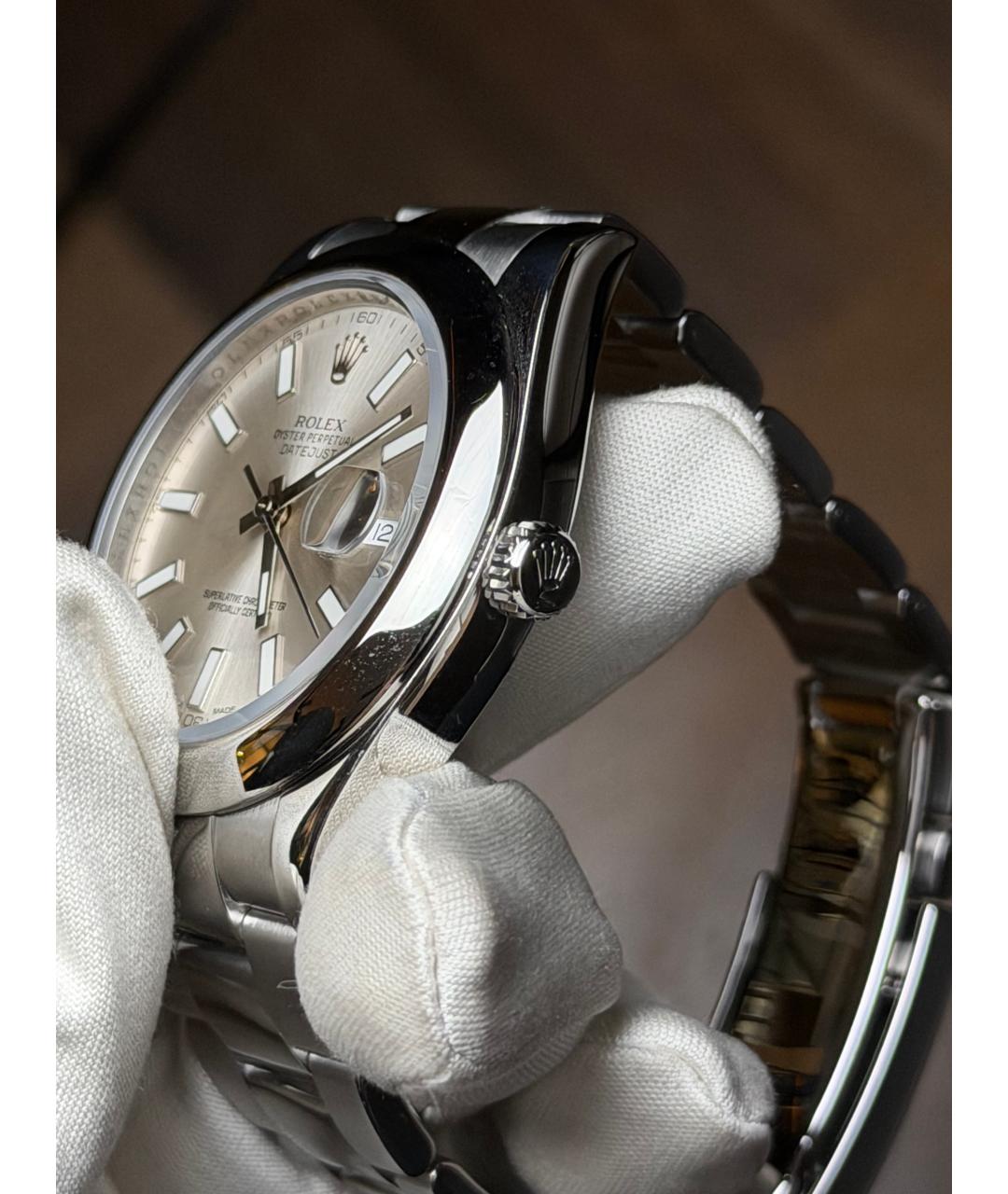ROLEX Серебряные часы, фото 4