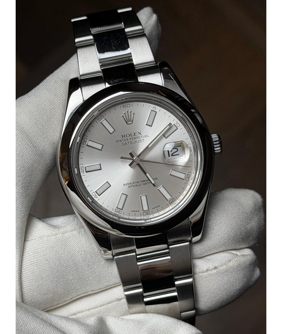 ROLEX Серебряные часы, фото 2