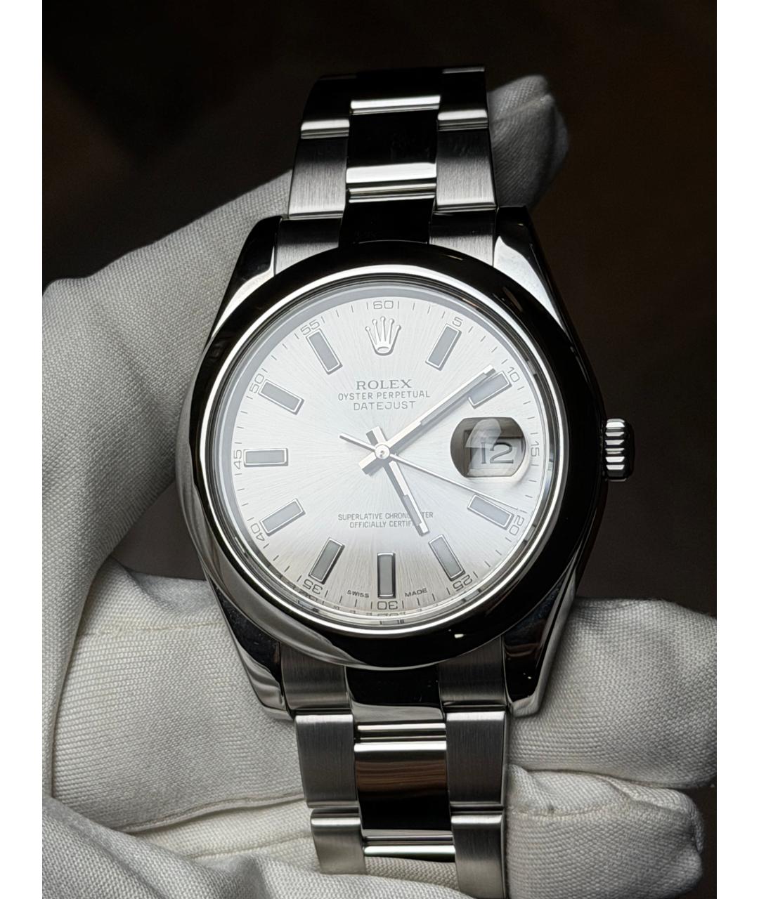ROLEX Серебряные часы, фото 3
