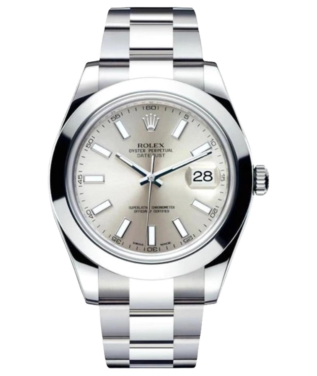 ROLEX Серебряные часы, фото 1