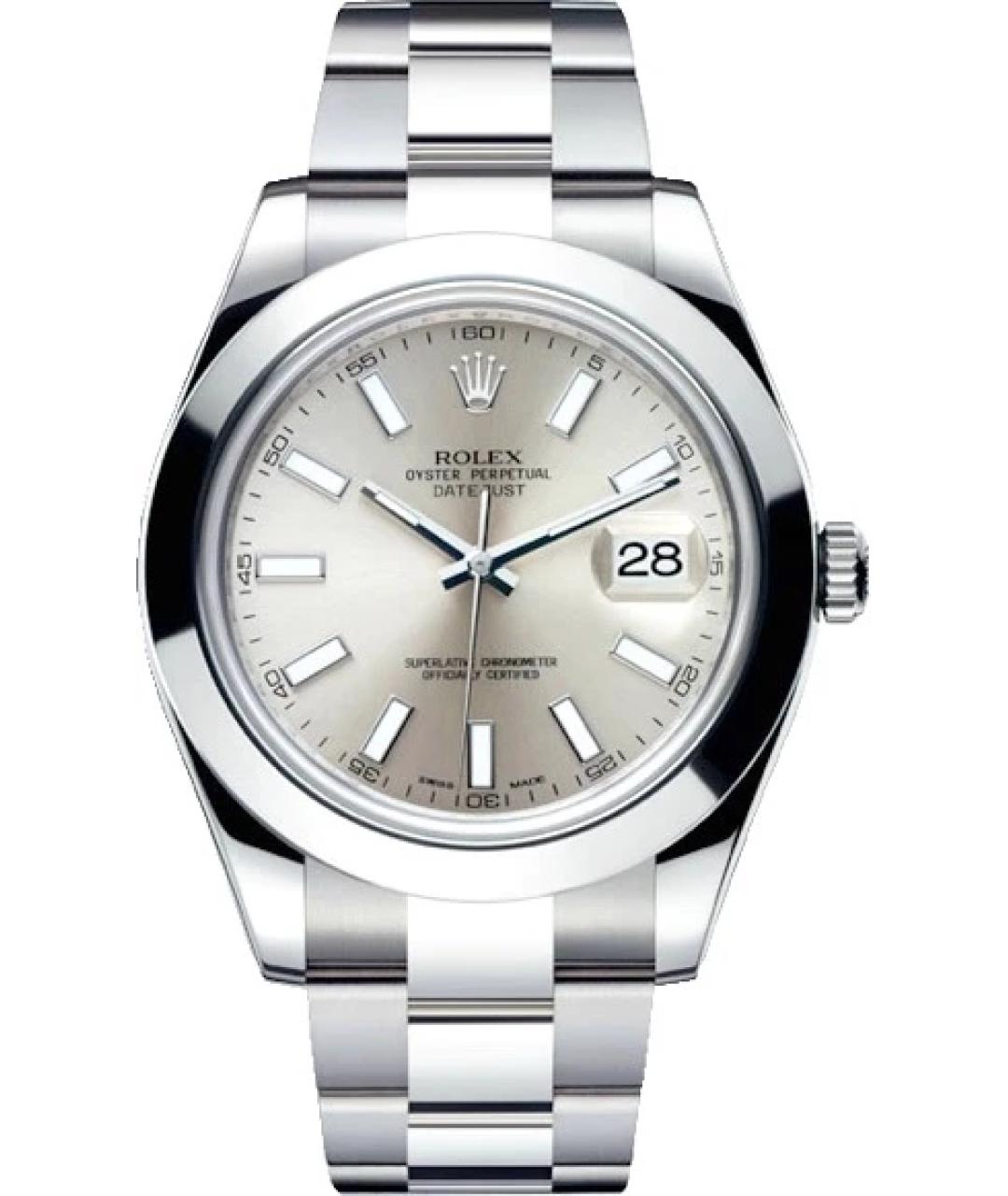 ROLEX Серебряные часы, фото 10