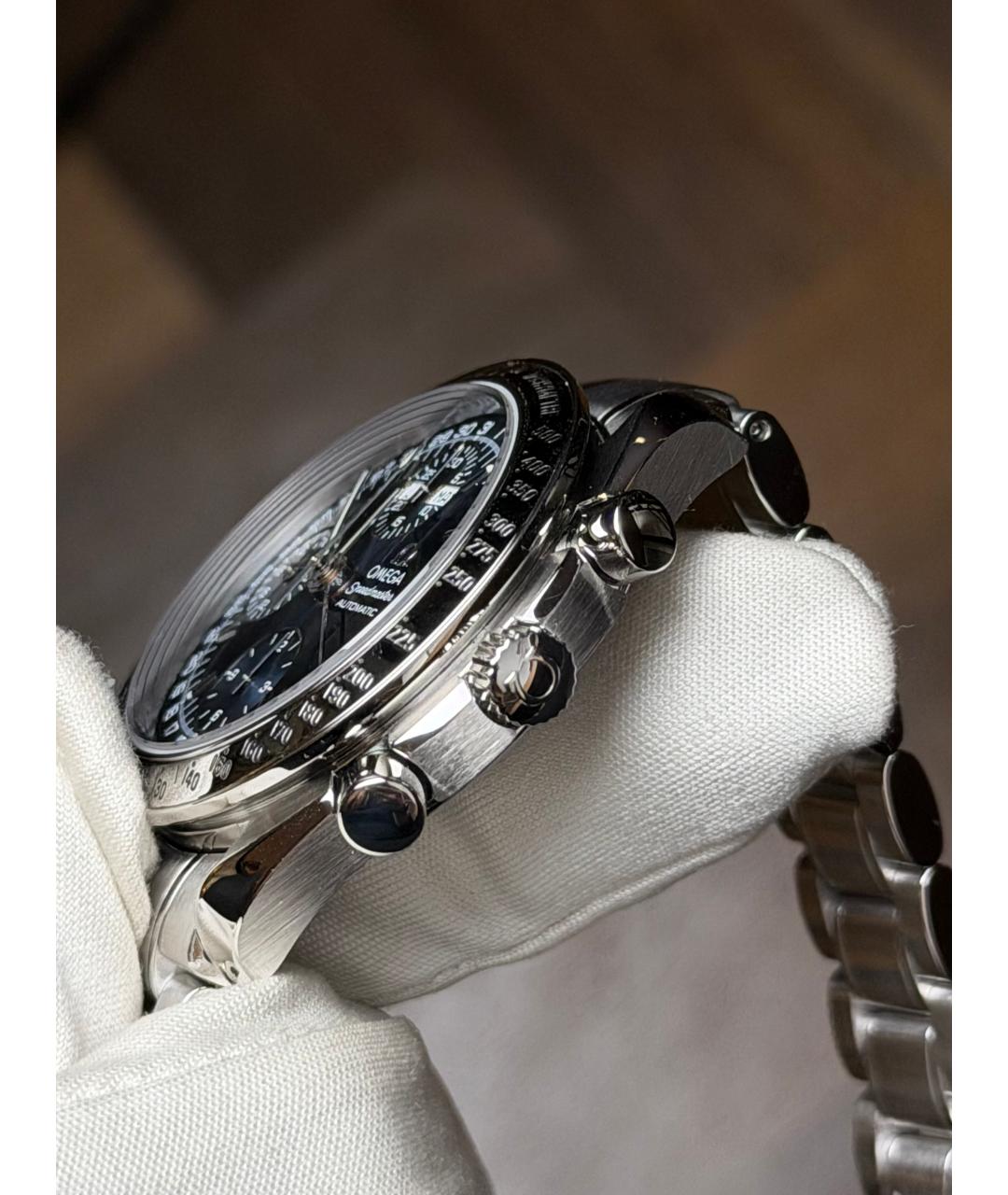 OMEGA Темно-синие часы, фото 5