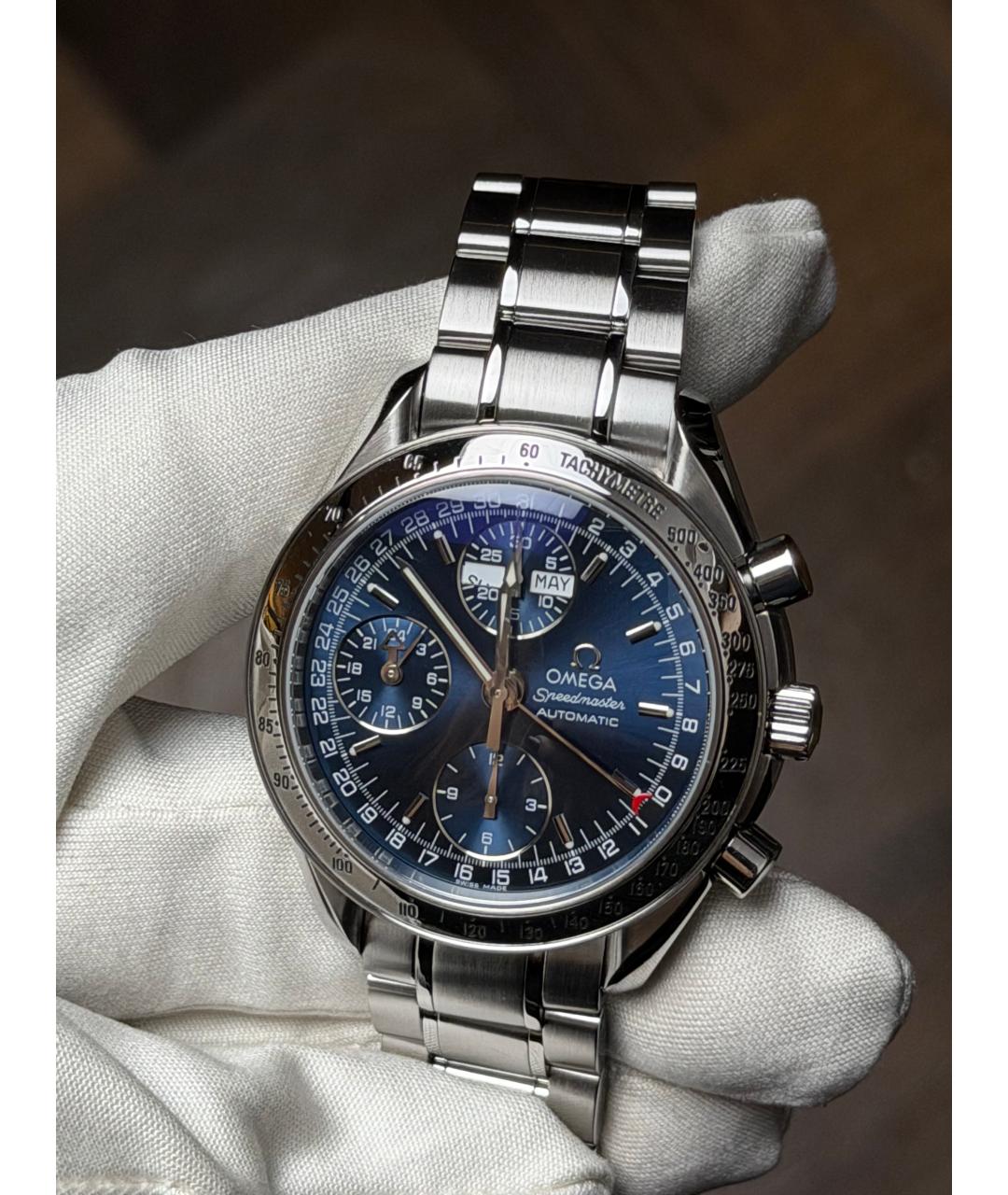 OMEGA Темно-синие часы, фото 3