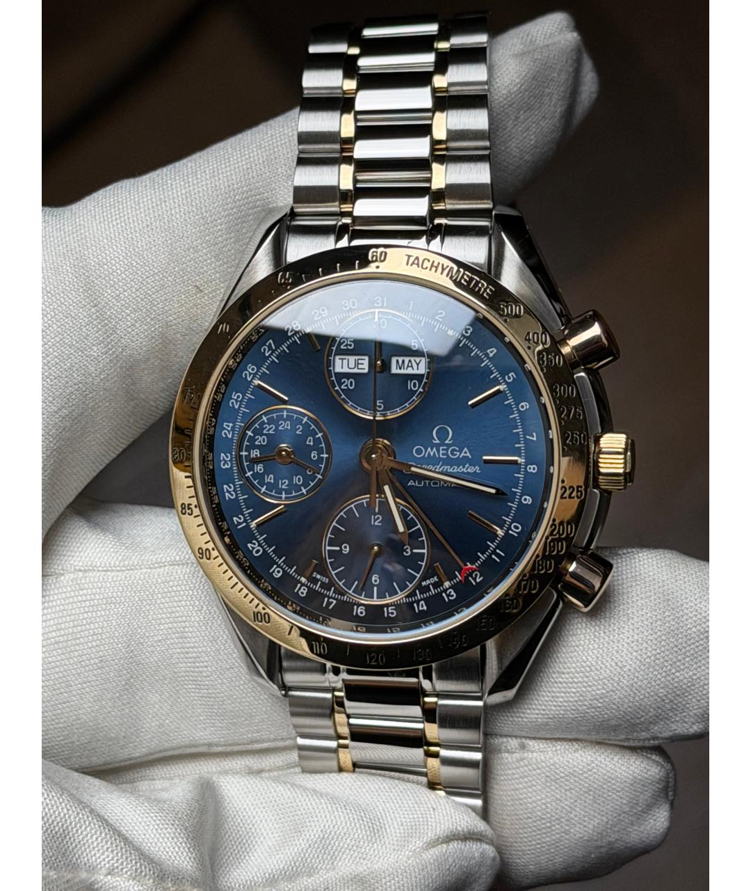 OMEGA Темно-синие часы, фото 2