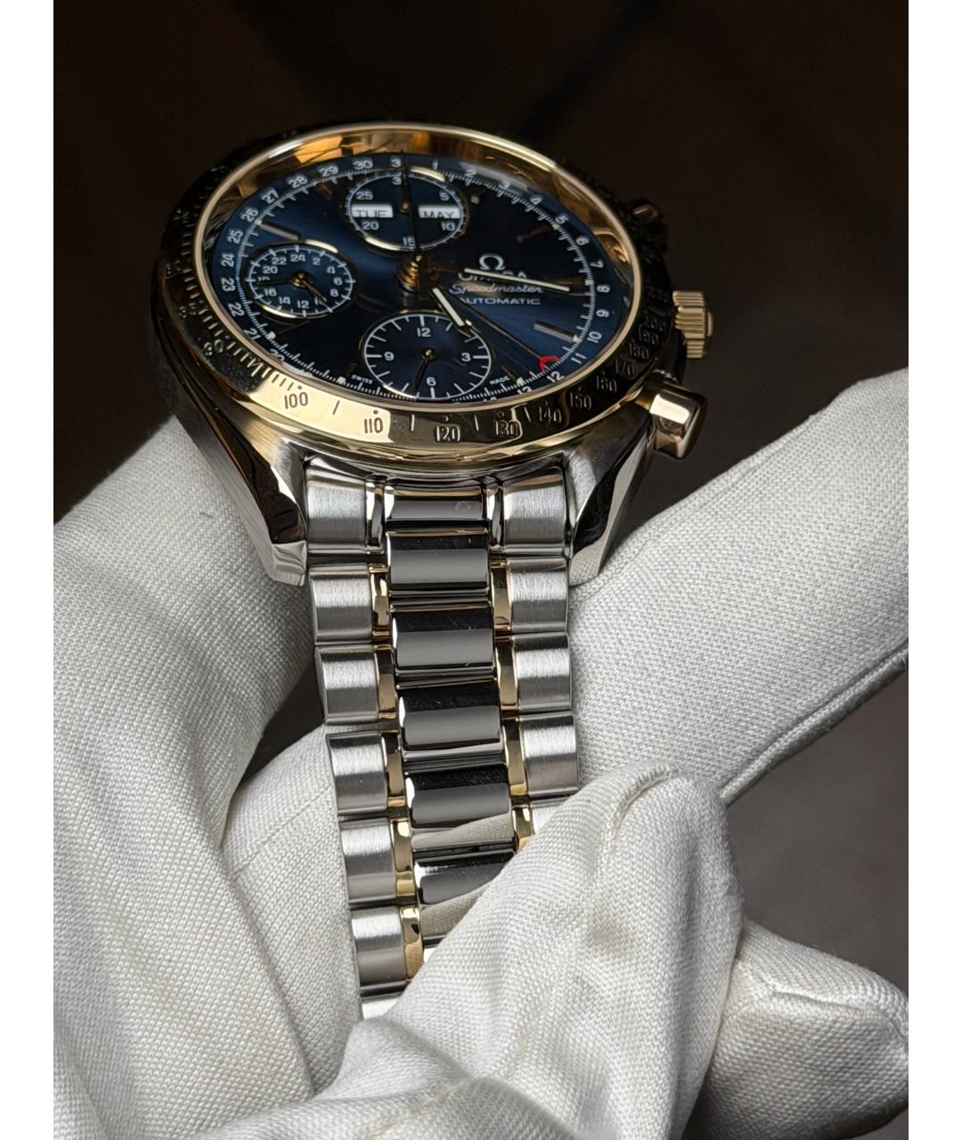 OMEGA Темно-синие часы, фото 5