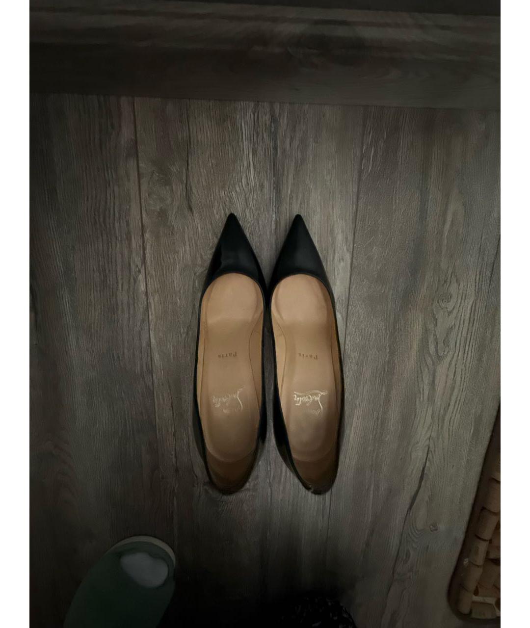CHRISTIAN LOUBOUTIN Черные туфли из лакированной кожи, фото 3
